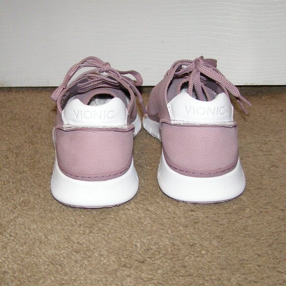 VIONIC size 8.5 Mauve leather sneakers - Picture 13 of 16